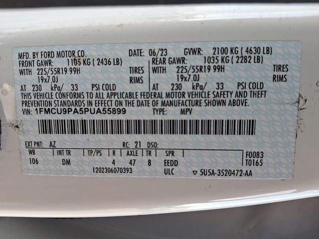 2023 Ford Escape ST-Line Elite