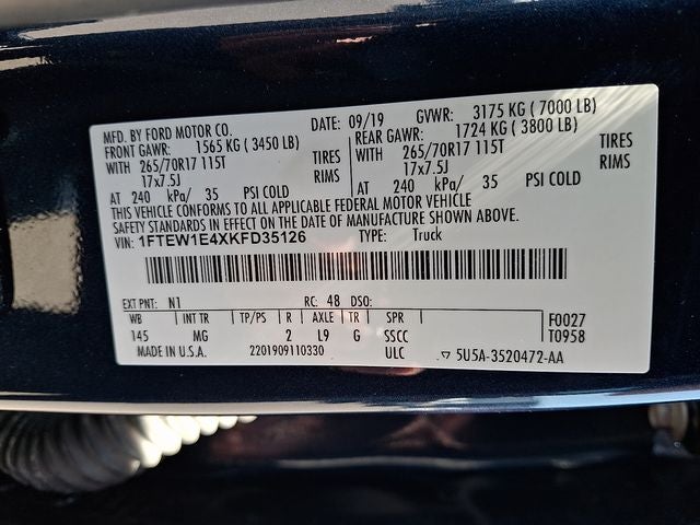 2019 Ford F-150 XLT
