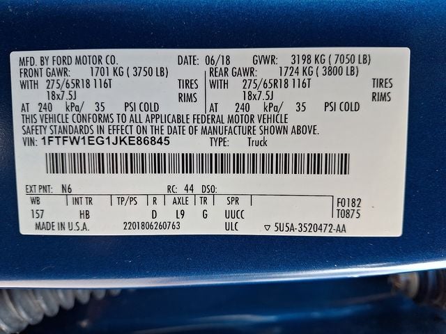 2018 Ford F-150 Lariat