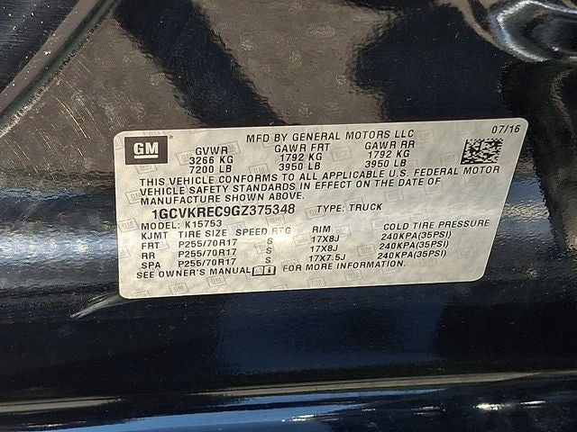 2016 Chevrolet Silverado 1500 LT LT1