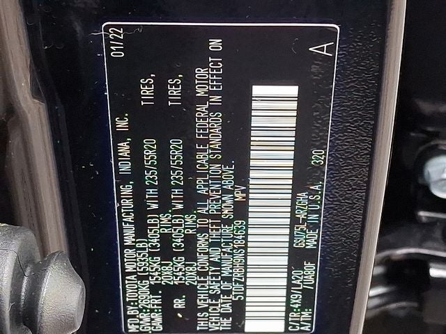 2022 Toyota Highlander Platinum