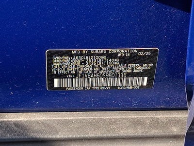 2025 Subaru WRX Premium