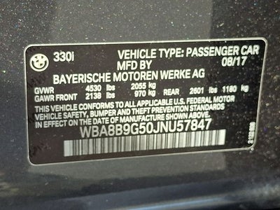 2018 BMW 3 Series 330i