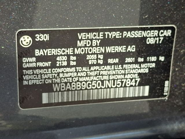 2018 BMW 3 Series 330i