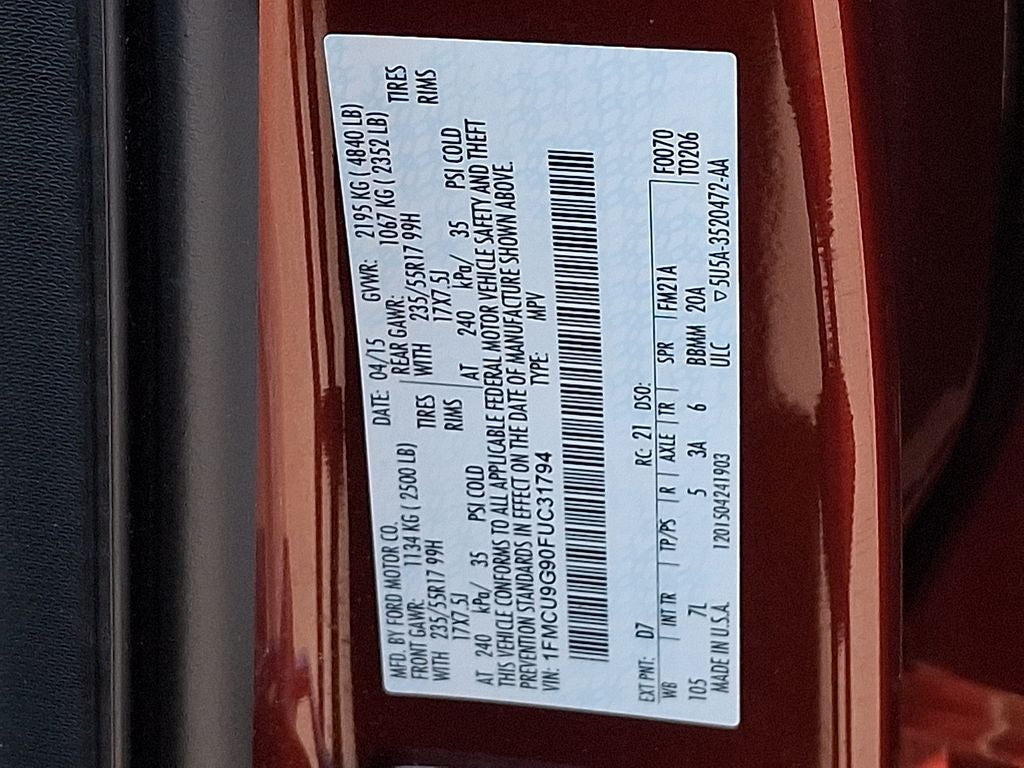 2015 Ford Escape SE