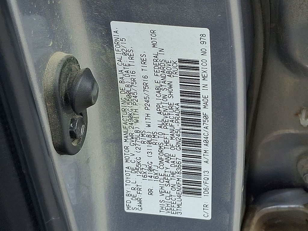 2015 Toyota Tacoma Base V6