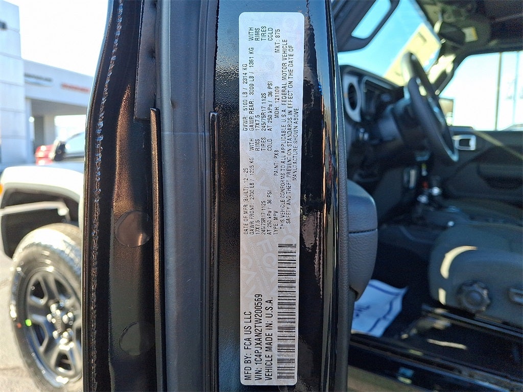 2026 Jeep Wrangler WRANGLER 2-DOOR SPORT