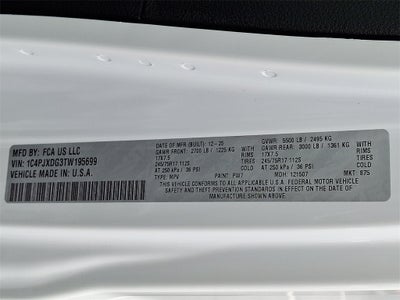 2026 Jeep Wrangler WRANGLER 4-DOOR SPORT S