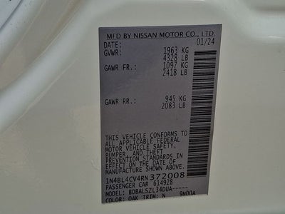 2024 Nissan Altima 2.5 SR