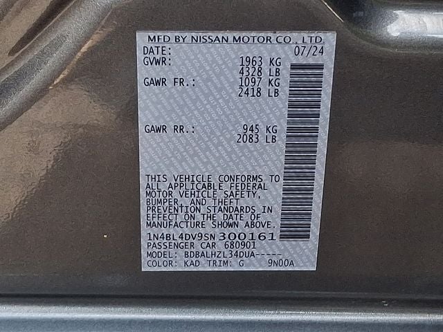 2025 Nissan Altima 2.5 SV