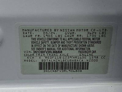 2024 Nissan Versa 1.6 SR