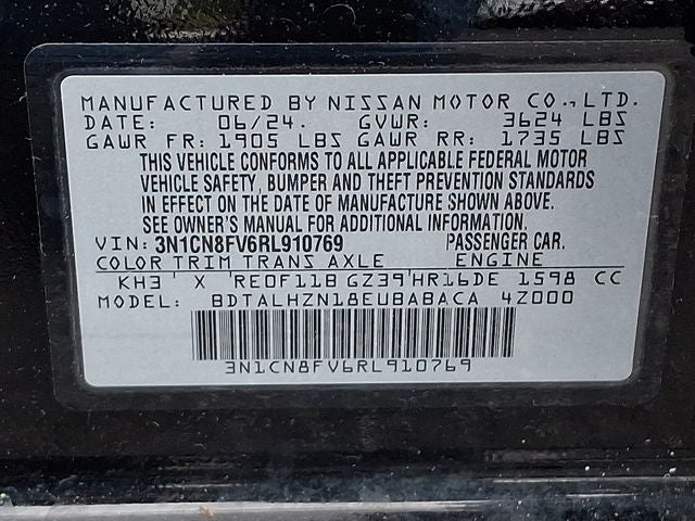 2024 Nissan Versa 1.6 SR