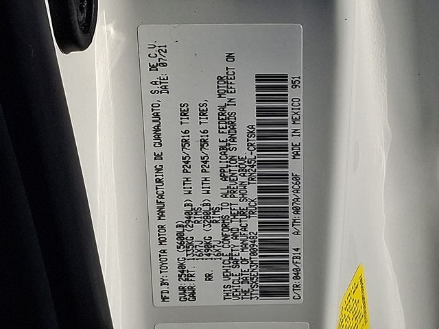 2021 Toyota Tacoma SR