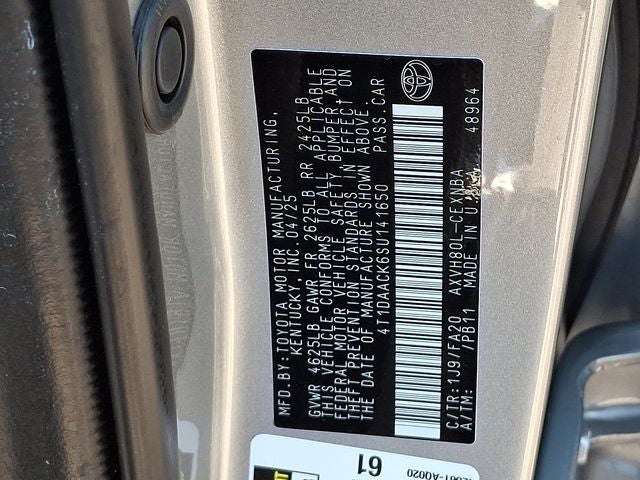 2025 Toyota Camry LE