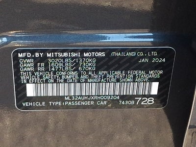 2024 Mitsubishi Mirage ES
