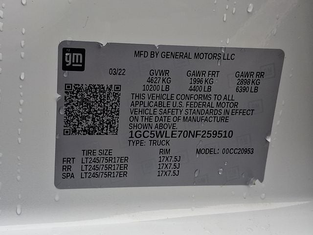 2022 Chevrolet Silverado 2500HD Work Truck