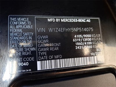 2022 Mercedes-Benz Sprinter 2500 Passenger 144 WB