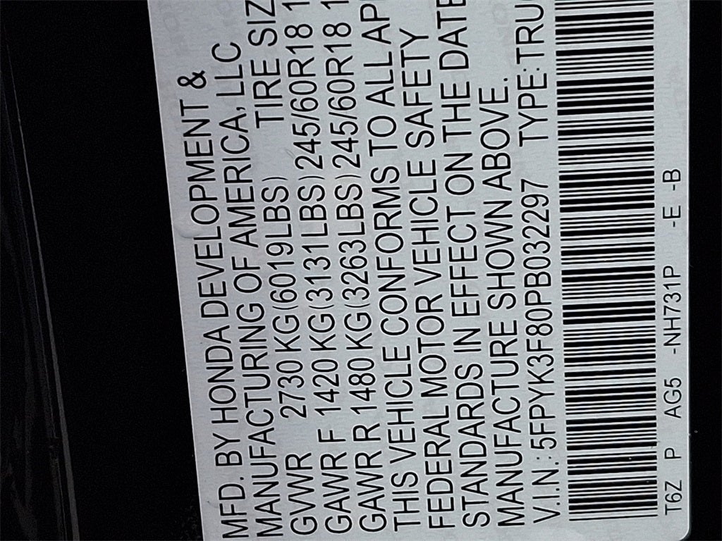 2023 Honda Ridgeline Black Edition