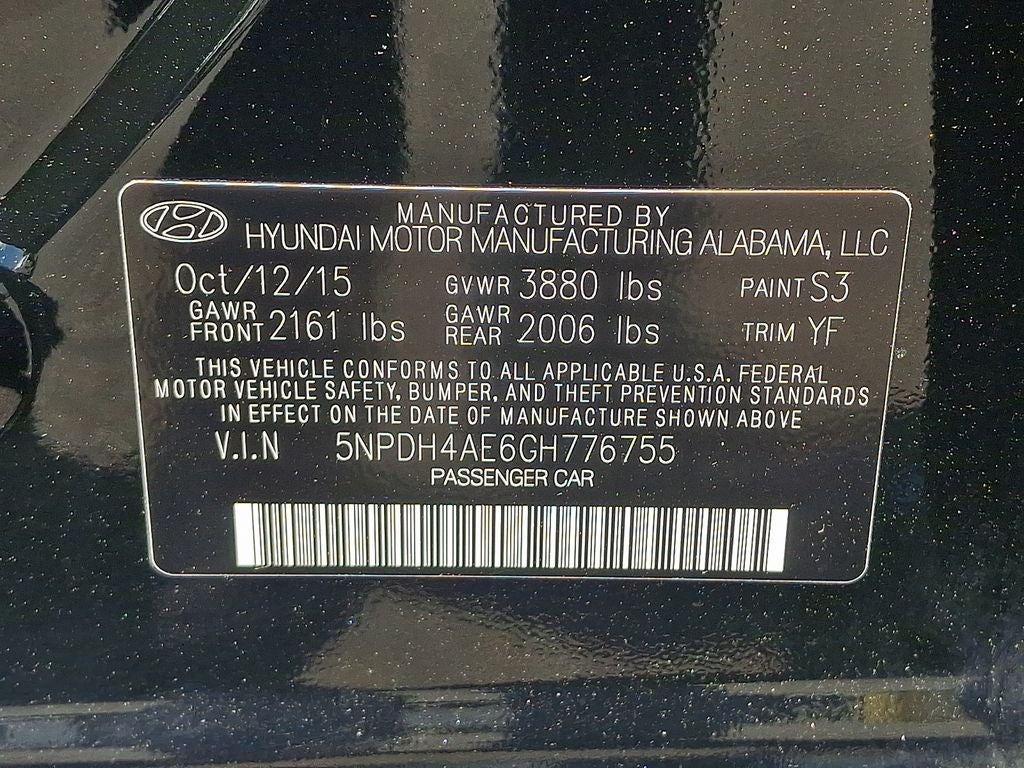2016 Hyundai Elantra SE