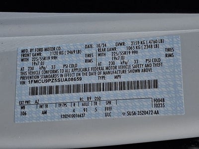 2025 Ford Escape Hybrid ST-Line Elite