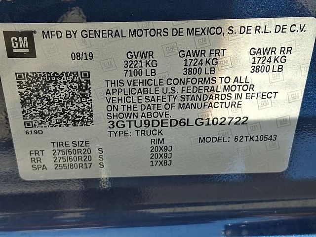 2020 GMC Sierra 1500 SLT
