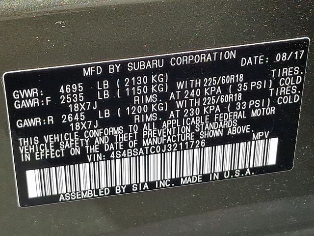 2018 Subaru Outback 2.5i Touring