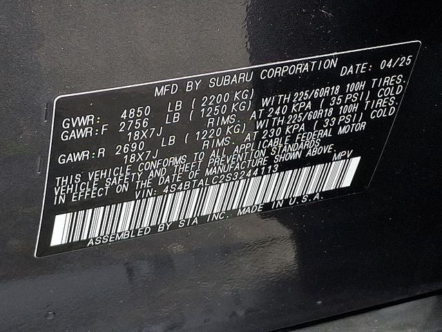2025 Subaru Outback Onyx Edition