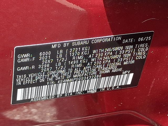2025 Subaru Ascent Limited