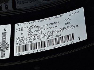 2021 Toyota Tacoma SR5 V6