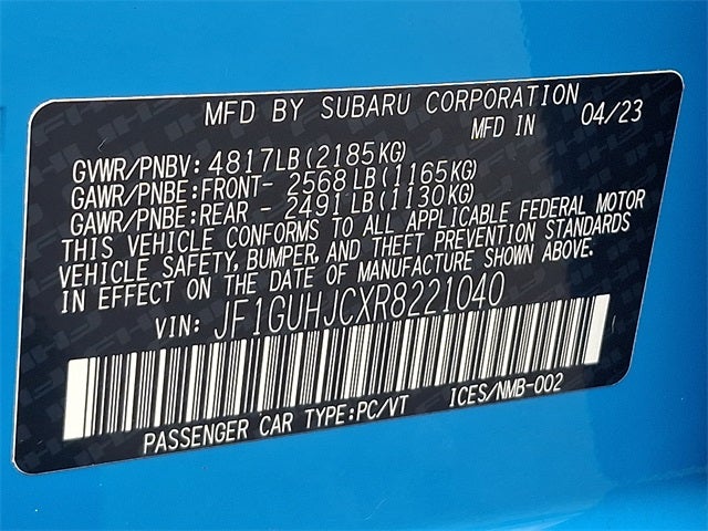 2024 Subaru Impreza 2.5RS