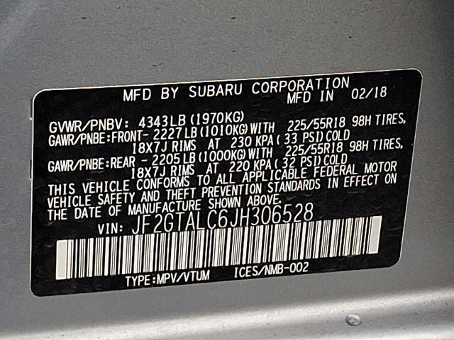 2018 Subaru Crosstrek 2.0i Limited