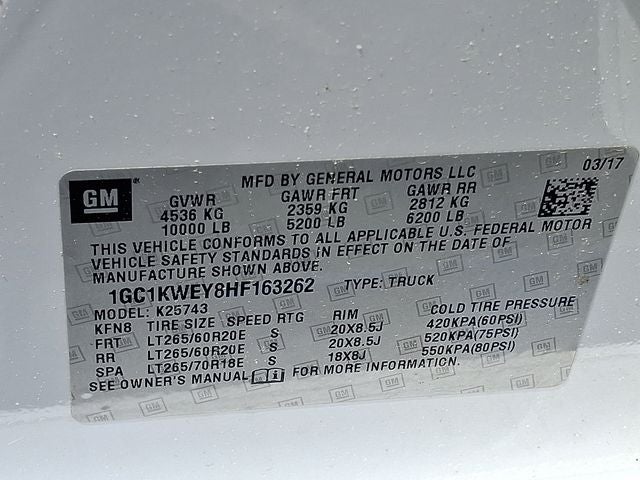 2017 Chevrolet Silverado 2500HD LTZ