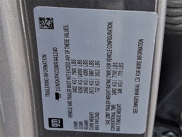 2021 Chevrolet Tahoe Z71