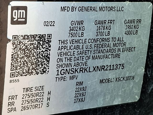 2022 Chevrolet Tahoe RST