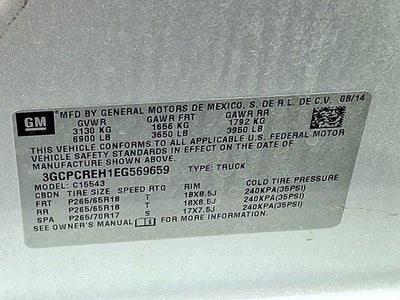 2014 Chevrolet Silverado 1500 LT LT1