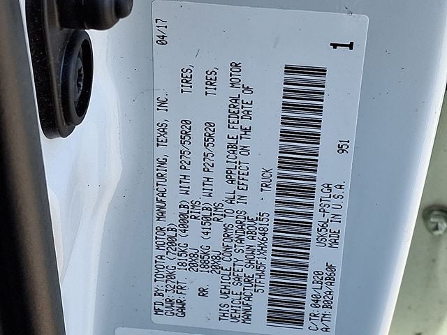 2017 Toyota Tundra Limited