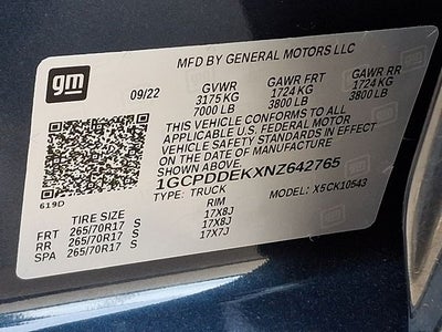 2022 Chevrolet Silverado 1500 LT