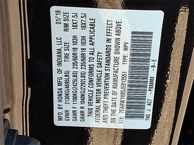 2018 Honda CR-V EX-L