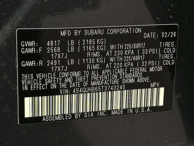 2026 Subaru CROSSTREK Base