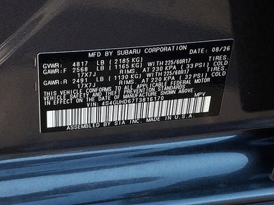 2026 Subaru CROSSTREK Premium