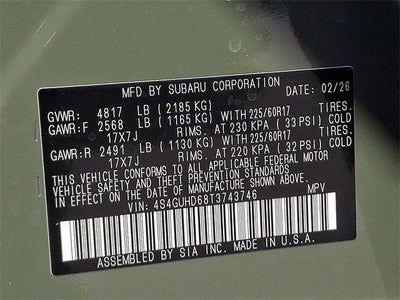 2026 Subaru CROSSTREK Premium