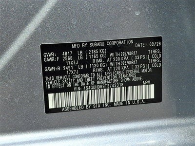 2026 Subaru CROSSTREK Premium