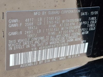 2026 Subaru CROSSTREK Sport