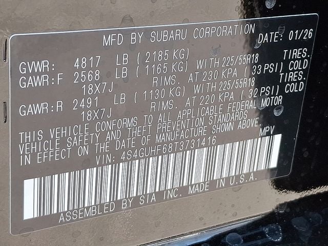 2026 Subaru CROSSTREK Sport