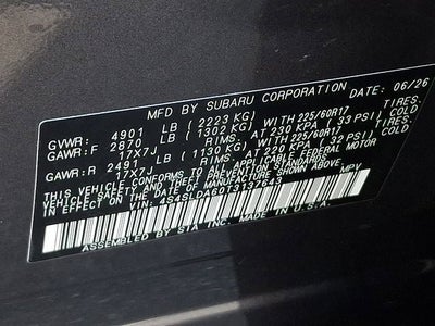2026 Subaru FORESTER Standard Model