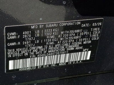 2026 Subaru FORESTER Standard Model