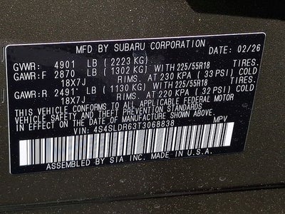 2026 Subaru FORESTER Limited