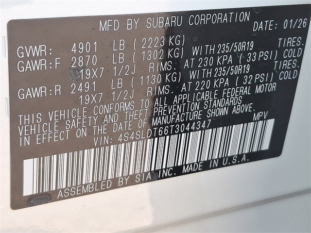 2026 Subaru FORESTER Touring