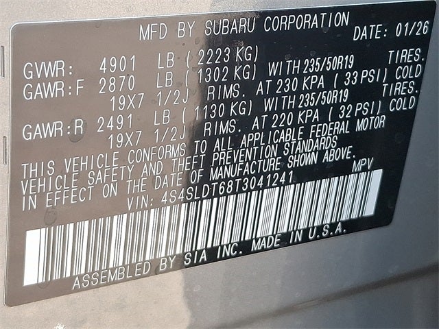 2026 Subaru FORESTER Touring