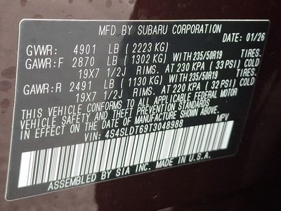 2026 Subaru FORESTER Touring